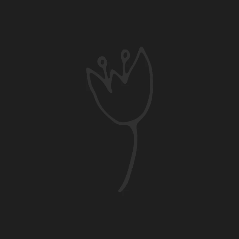 Dessin de fleur minimaliste Homme Débardeur