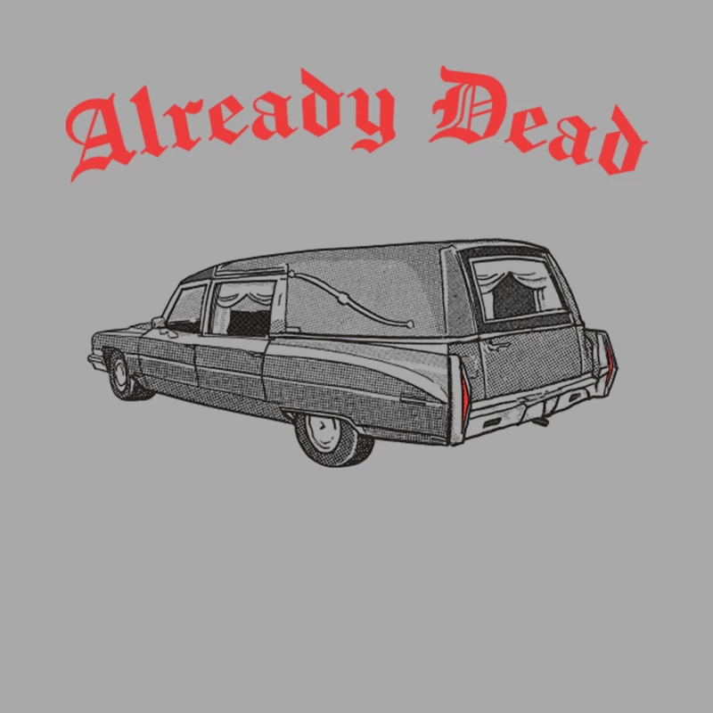 Already Dead   Nihilist Hearse Punksthetic Design Male Pullover Hoodie