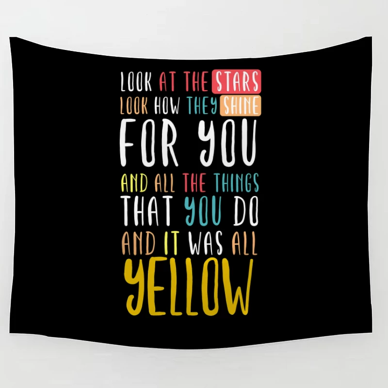 Coldplay Yellow Tapestry