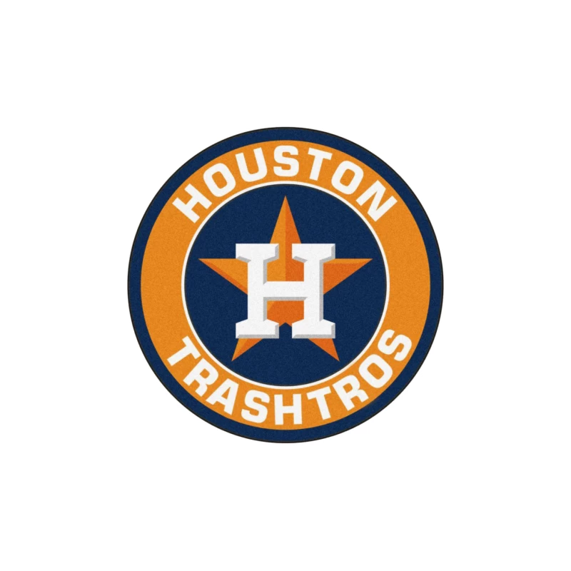Houston Trashtros Throw Pillow
