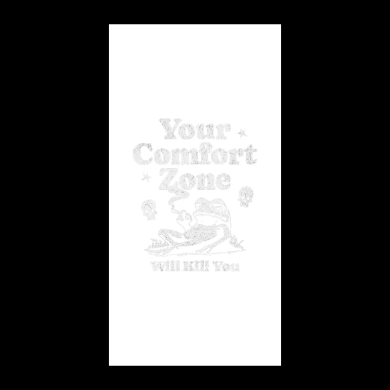 Comfort Zone Typography with Playful Dinosaur Design iPhone Case