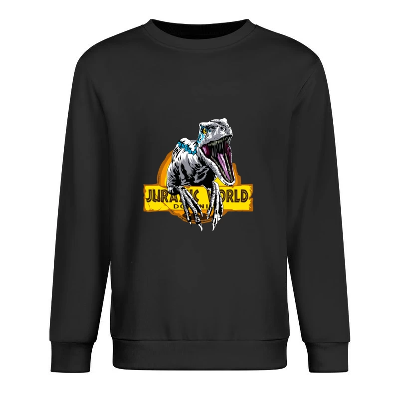 Jurassic World Velociraptor Logo Male Pullover Sweatshirt