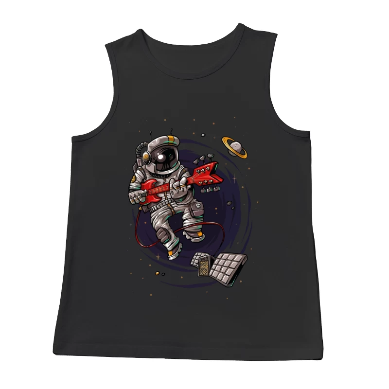 Astronaut Rocker in Space Male Tank Top