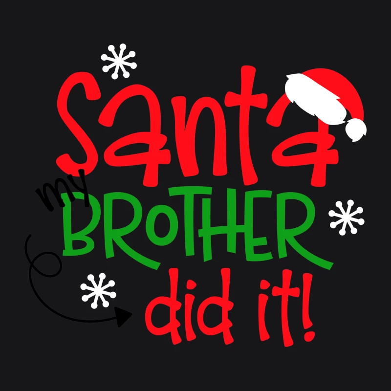 Message humoristique de Noël avec Santa et frère Homme Sweat à capuche