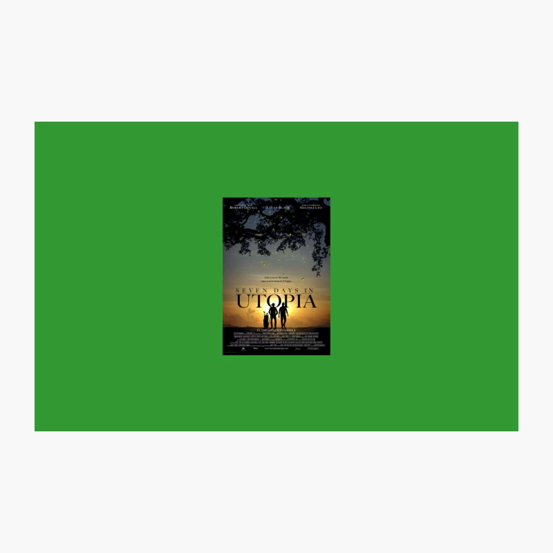 Dramatic Family Movie Poster: Silhouettes at Sunset with Fireflies Travel Mug