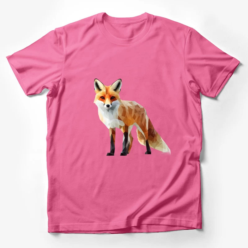 fox geometric illustration wildlife art digital art animal Male T-Shirt