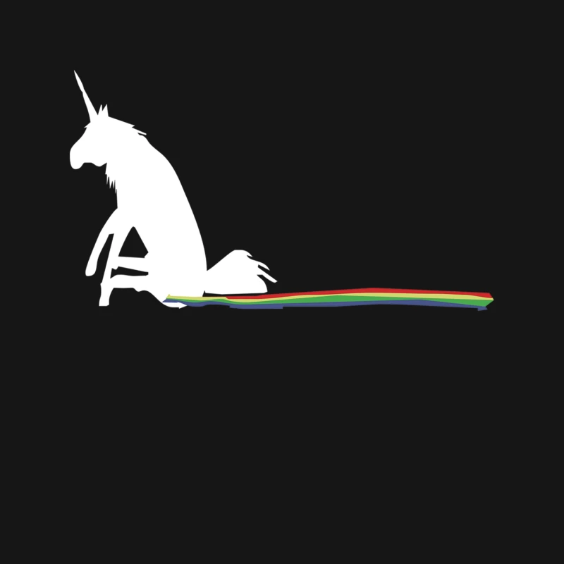 UNICORN SCOOTING ON THE FLOOR Mouse Pad