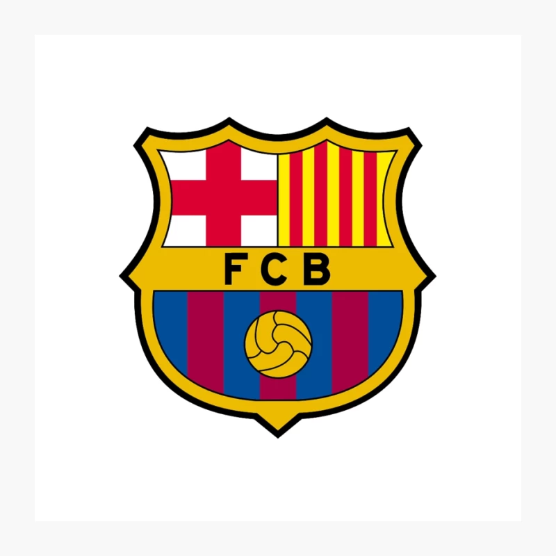 FC Barcelona: Iconic Soccer Club Crest with Catalan Heritage Pin