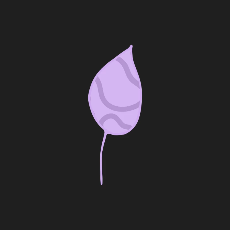 Feuille violette minimaliste Homme Débardeur