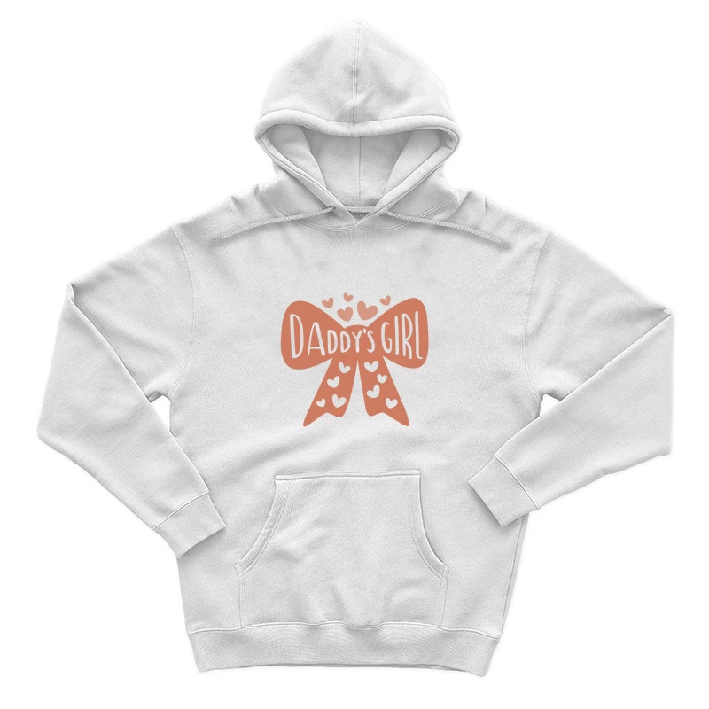 Nœud rose avec cœurs et texte 'Daddy's Girl' Homme Sweat à capuche