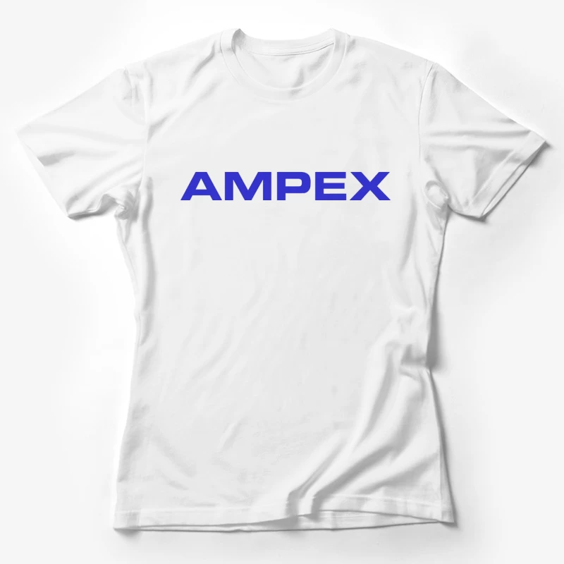 Ampex Blue Corporate Logo Female T-Shirt