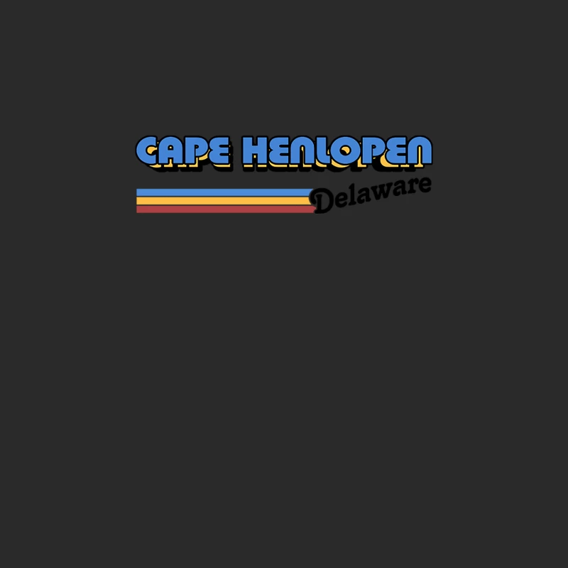 Cape Henlopen, Delaware   Retro Style Design Baseball Cap