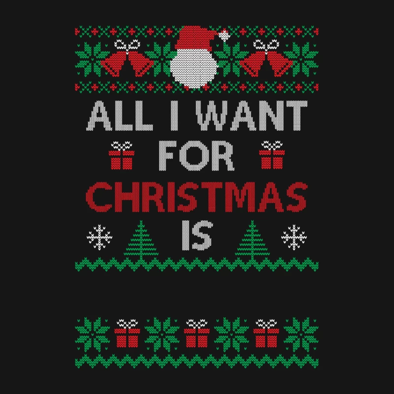Motif de Noël festif sur fond noir Homme Manches Longues T-Shirt
