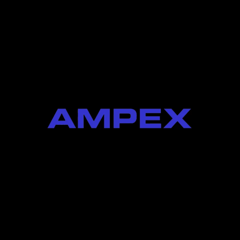 Ampex Blue Corporate Logo Tapestry