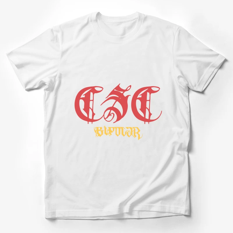 Gothic Stil Schriftzug Herren T-Shirt