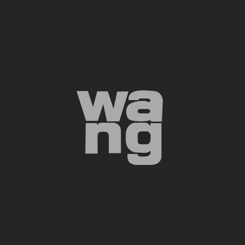Minimalistisches WANG-Logo-Design Herren Pullover Sweatshirt
