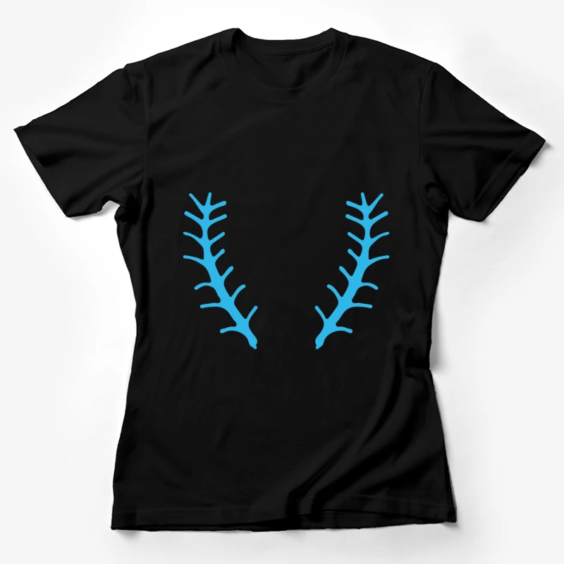 Symbole de ramification bleu Femme T-Shirt