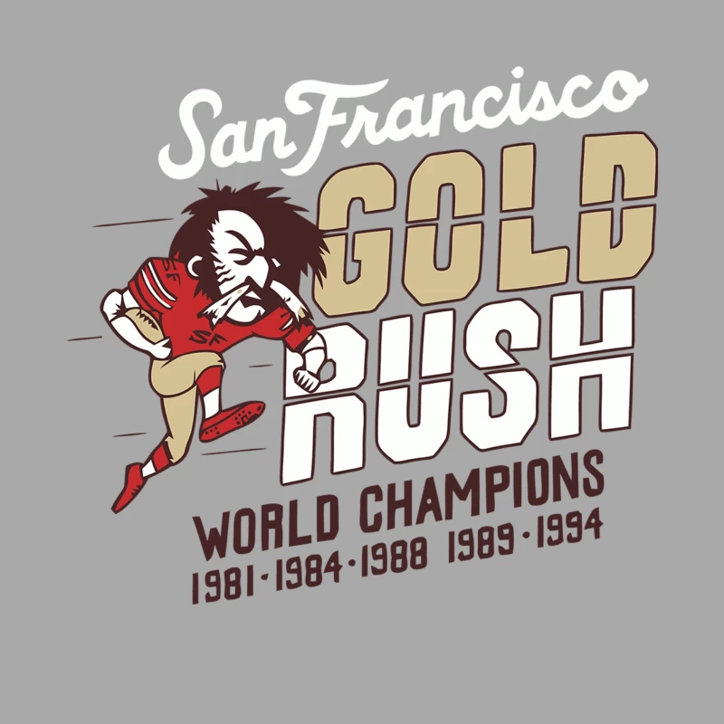 San Francisco 49ers Gold Rush: Celebrating World Championships Male Pullover Hoodie