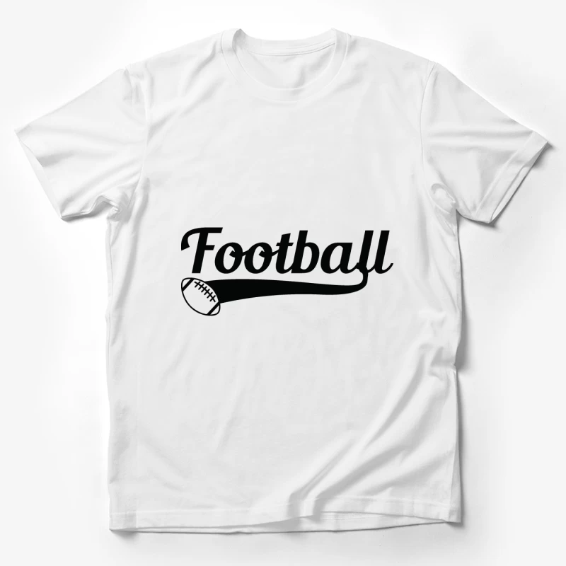 Design de Football en Noir Homme T-Shirt