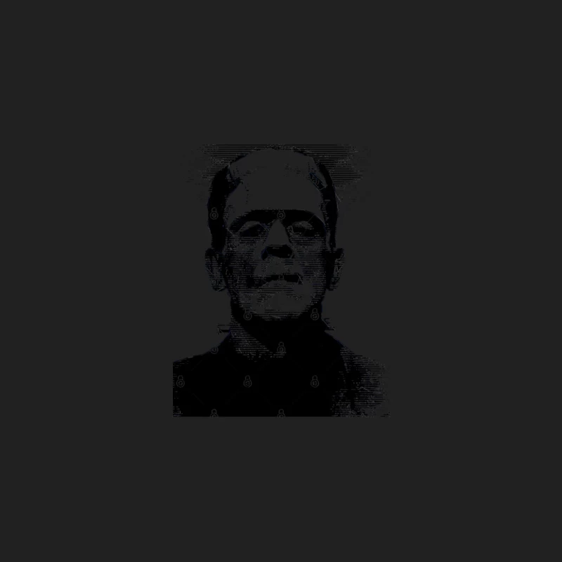 Frankenstein Spooky Line Art Design Bucket Hat