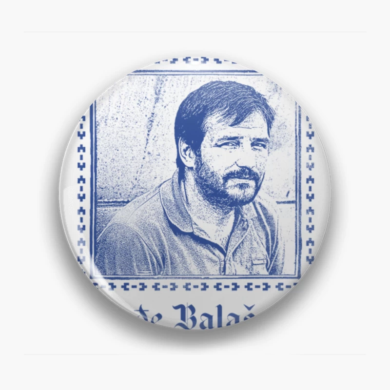 Dorde Balasevic  Serbian Singer Fan Art Pin