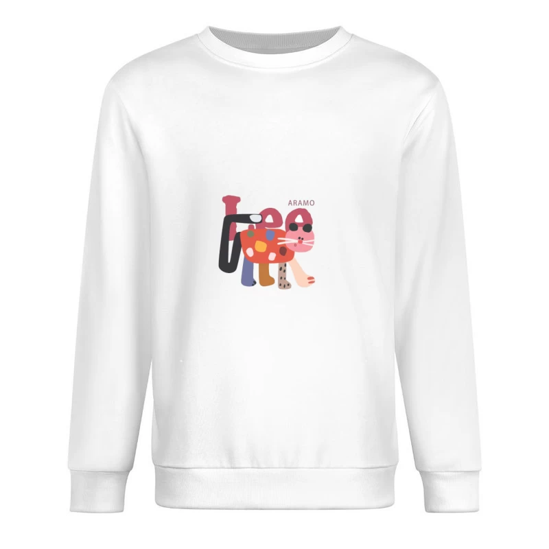 Bunte abstrakte Tierkunst Herren Pullover Sweatshirt