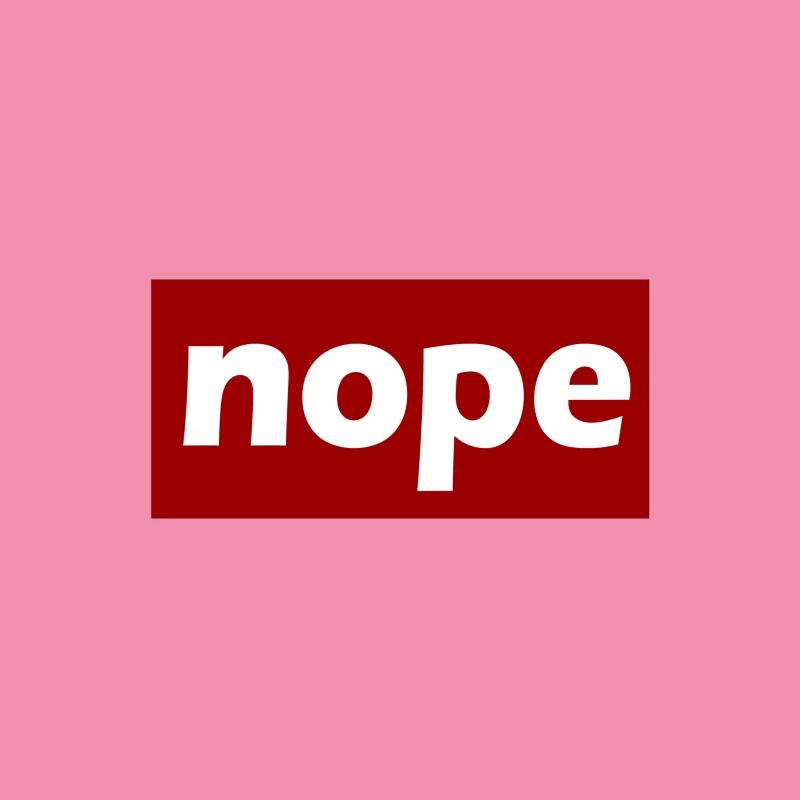Nope typograph Male T-Shirt