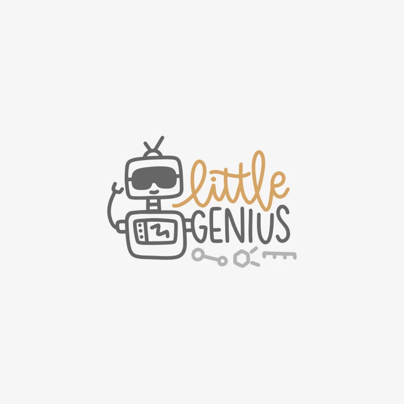 Robot Petit Génie Homme Manches Longues T-Shirt