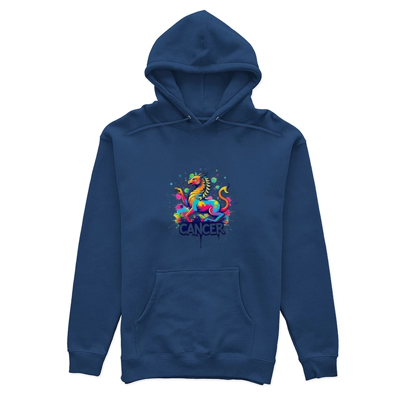Astrological Cancer Zodiac Illustration Female Pullover Hoodie