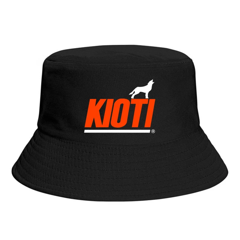 Kioti Farm Equipment Brand Logo with Wolf Silhouette Bucket Hat