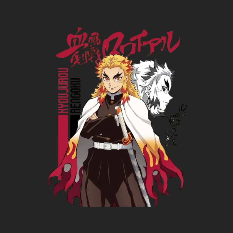 Anime Krieger mit Flammenschwert Damen Pullover Sweatshirt