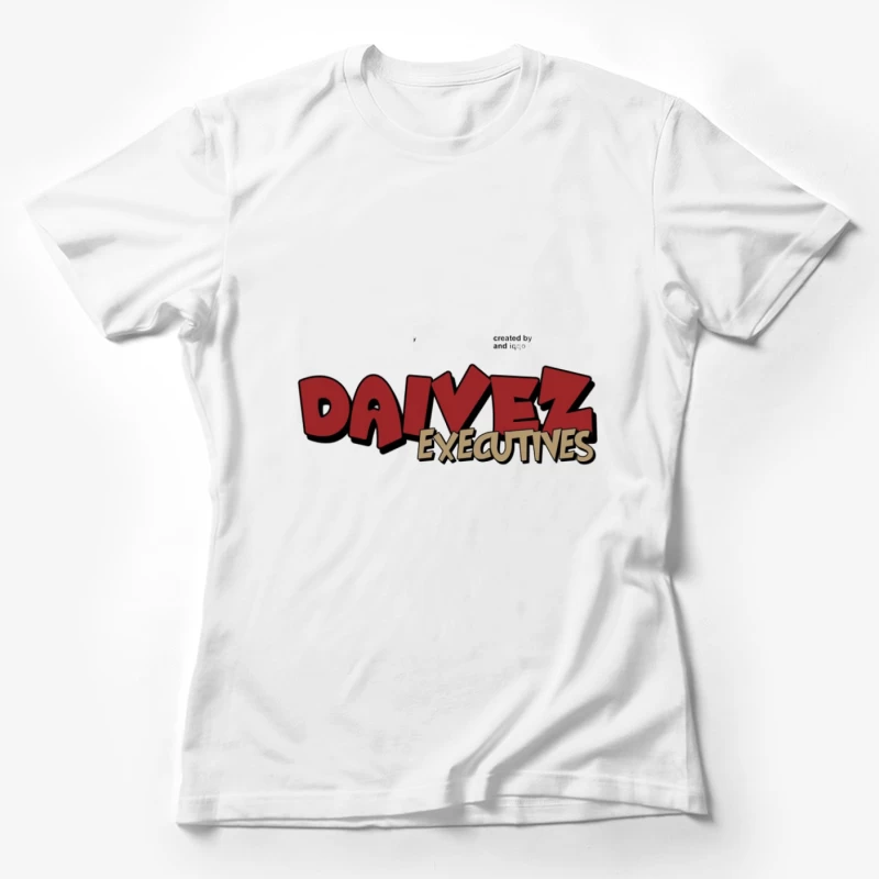 Daivez Executives Logo in Rot und Beige Damen T-Shirt