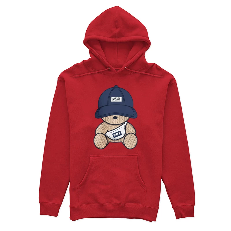 Süßer Teddy mit Hut und Tasche Damen Pullover Hoodie