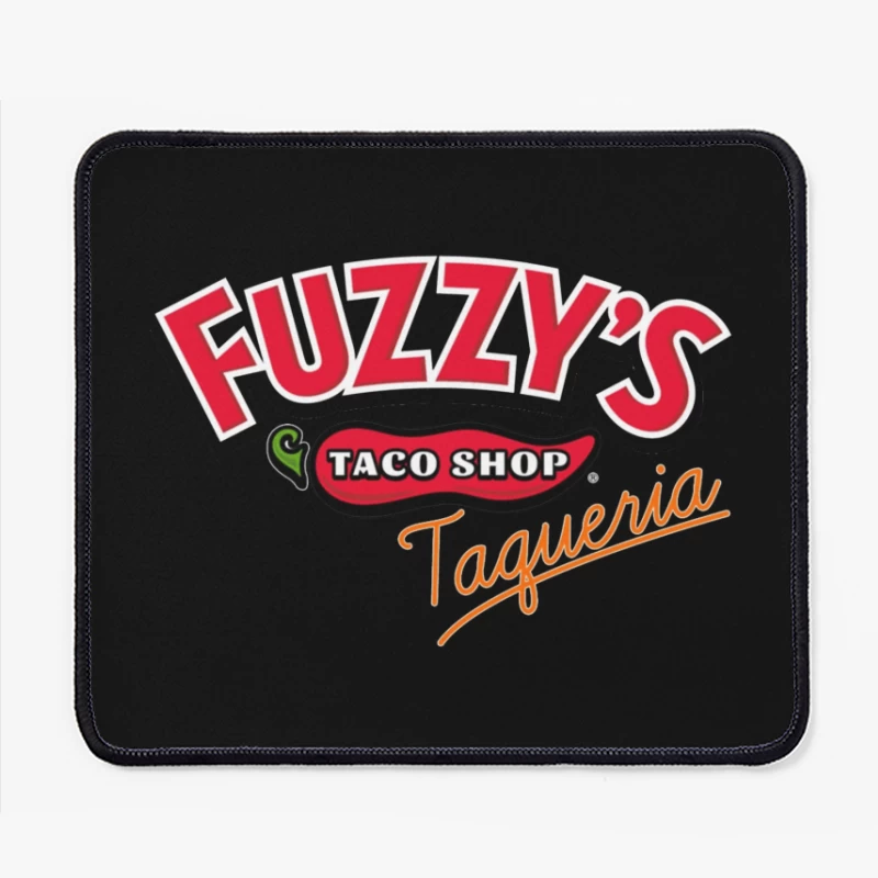 Fuzzy's Taco Shop Taqueria Restaurant Logo Mouse Pad