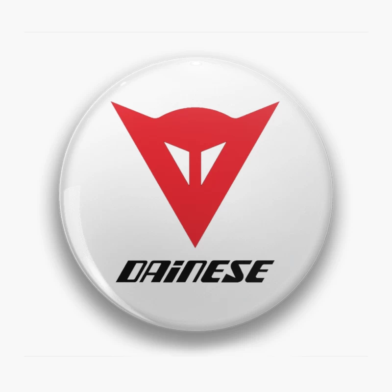 Dainese Motorcycle Gear Brand Logo in Red Pin