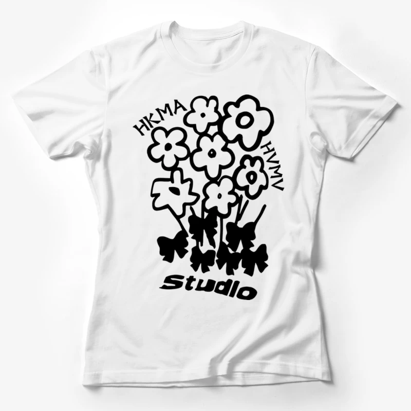 Blumendesign von Hikma Studio Damen T-Shirt