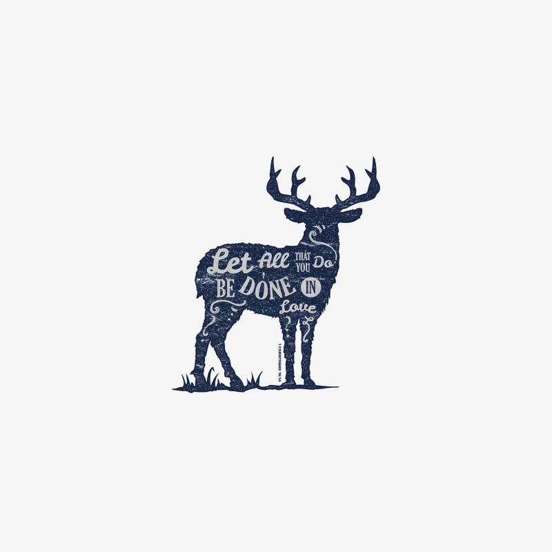 Motif de cerf avec citation inspirante Homme Sweat-shirt à enfiler