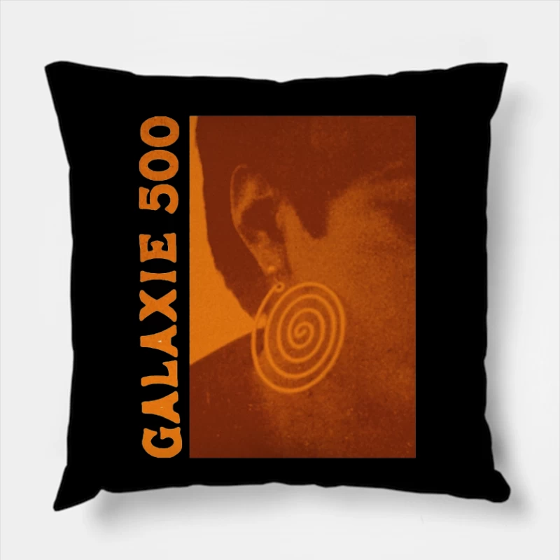 Vintage Sepia Album Cover with Spiral Design Throw Pillow