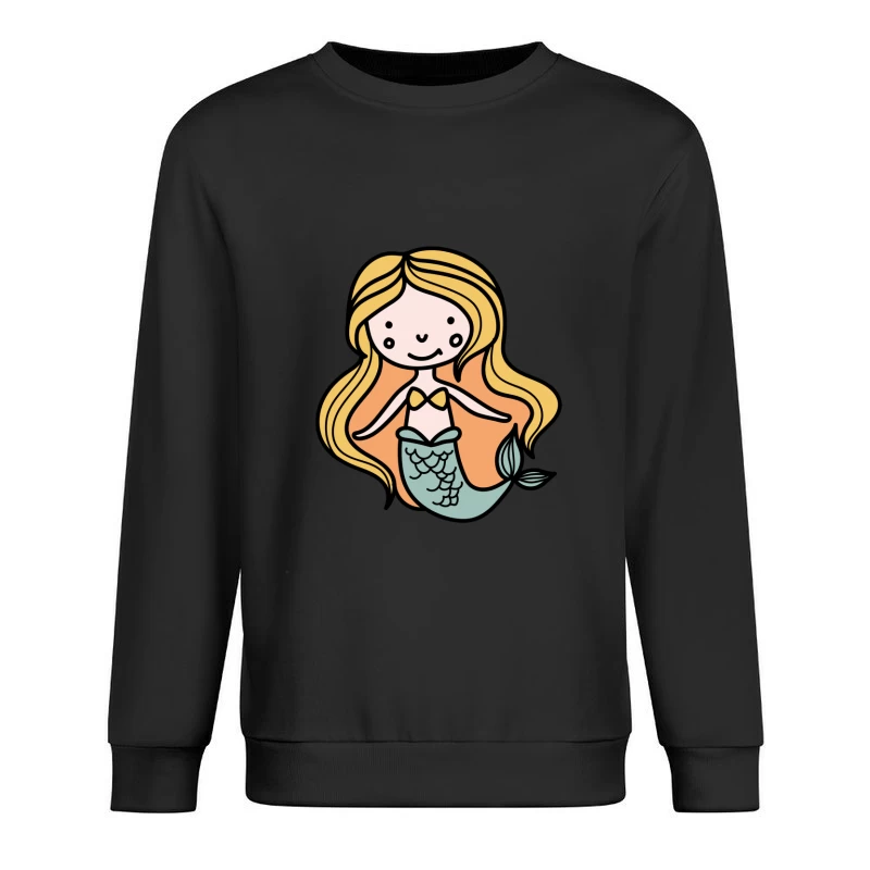 Sirène mignonne en dessin animé Homme Sweat-shirt à enfiler