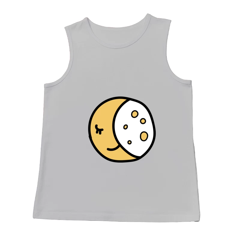 Visage de lune simple avec sourire Homme Débardeur