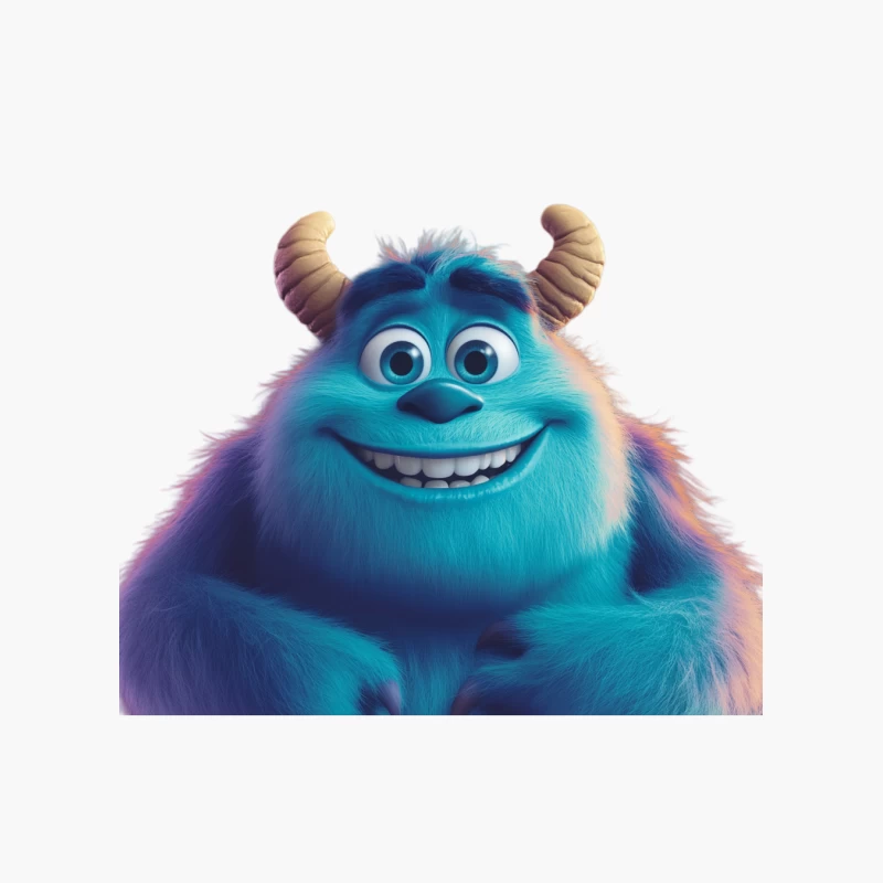 Friendly Blue Monster from Pixar's Monsters Inc Cotton Tote Bag