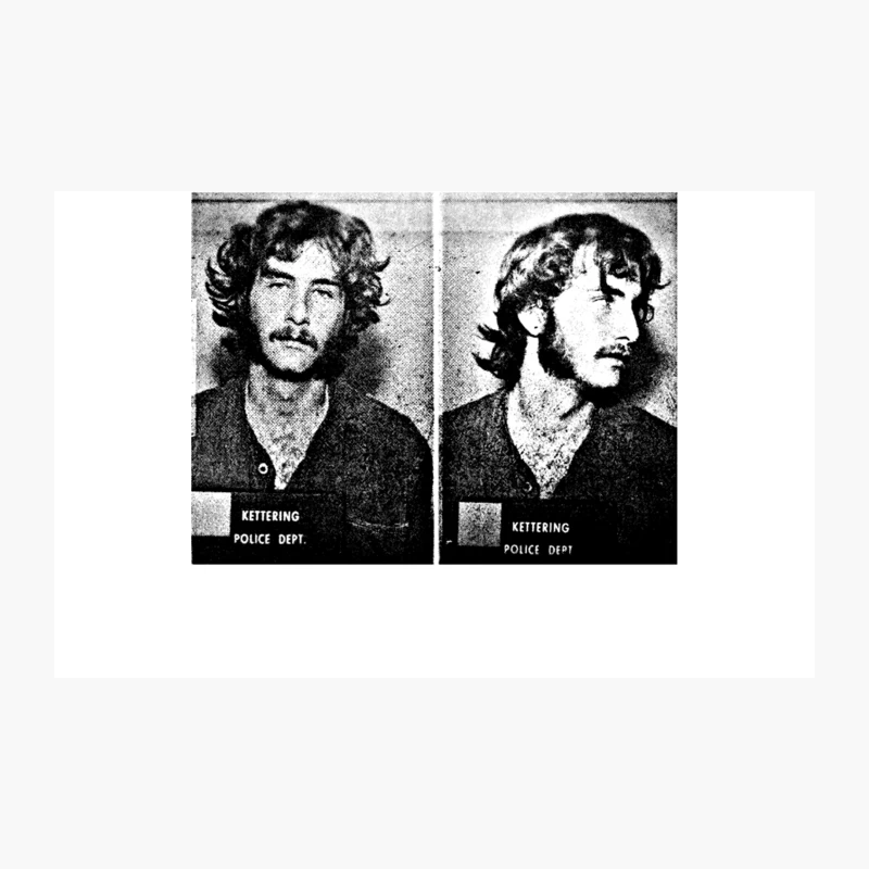 Billy Milligan  Retro Mugshot Design Travel Mug
