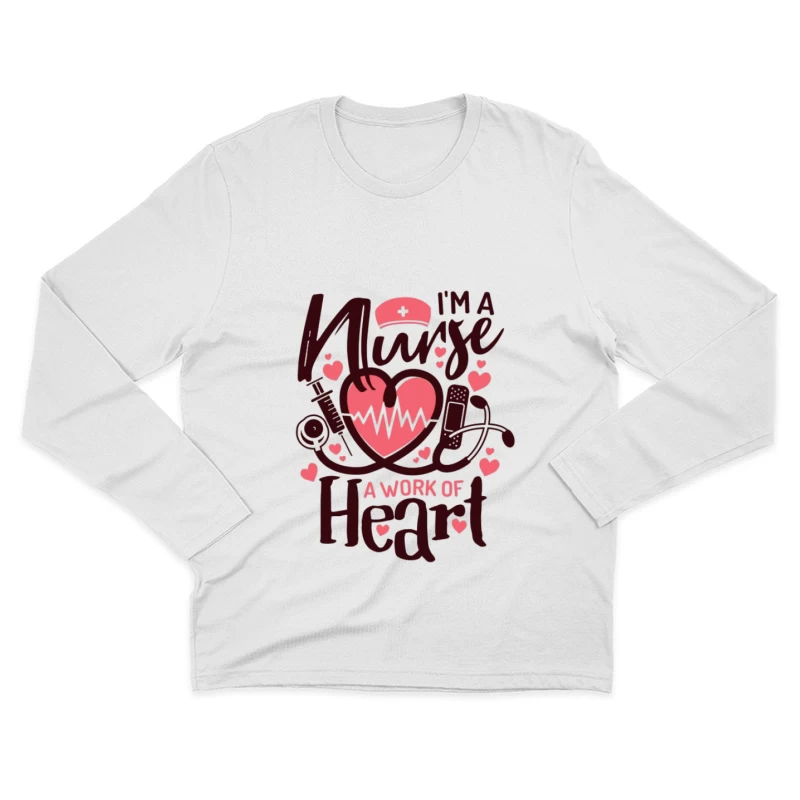 Infirmière au grand cœur Homme Manches Longues T-Shirt