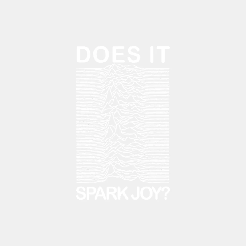 Does It Spark Joy  Humorous Unknown Pleasures Parody Design Male Tank Top