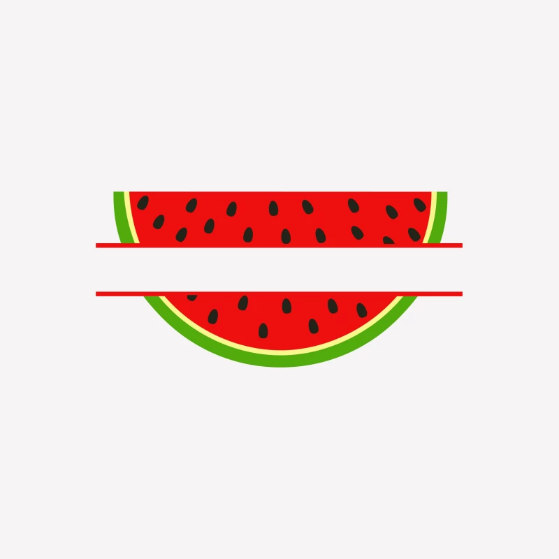 Logo de pastèque coloré et moderne Femme T-Shirt