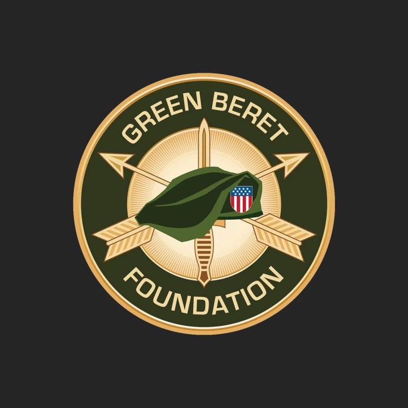 Green Beret Foundation: Special Forces Military Insignia Female Pullover Sweatshirt