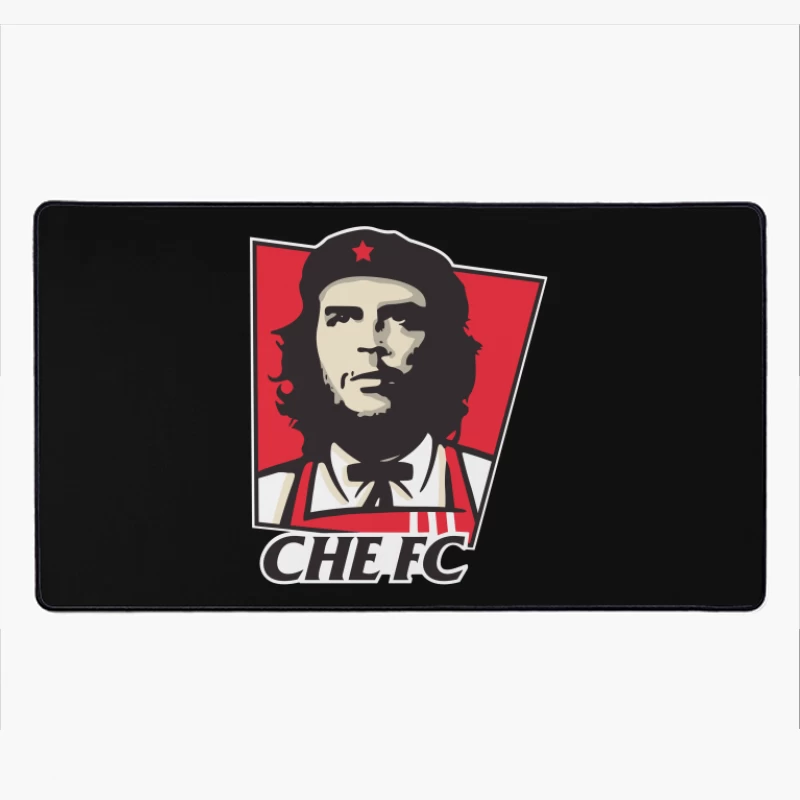 Che Guevara Inspired Sports Team Logo Desk Mat