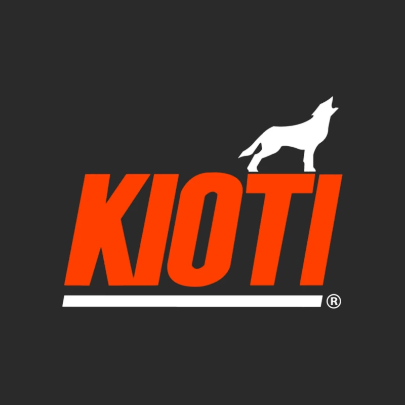 Kioti Farm Equipment Brand Logo with Wolf Silhouette Baseball Cap