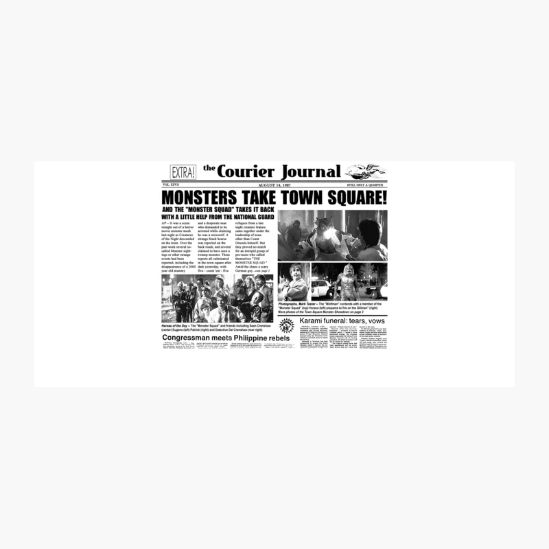 The Monster Squad Headlines Coffee Mug