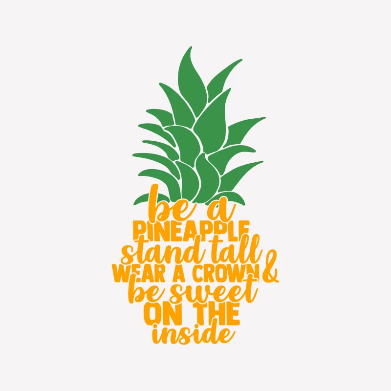 Sei eine Ananas: Steh aufrecht, trage eine Krone & sei innen süß. Herren T-Shirt